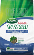 Scotts Turf Builder Grass Seed Heat-Tolerant Blue Mix for Tall Fescue Lawns with Fertilizer and Soil Improver, 2.4 lbs.