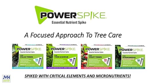 for Fruit Trees. Essential Nutrient Spike formulated to Feed All Types of Fruit Trees (Apple, Peach, Orange, Lemon, Lime, etc.) and Address Common Deficiencies (10 Spikes - 3.2 Lbs)