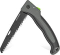 7 Inch Folding Hand Pruning Saw, Heavy Duty Foldable Camping Saw with 7” Hardened SK5 High Carbon Steel Blade Garden Folding Saw for Wood Cutting, Tree Trimming, Gardening, and Hunting