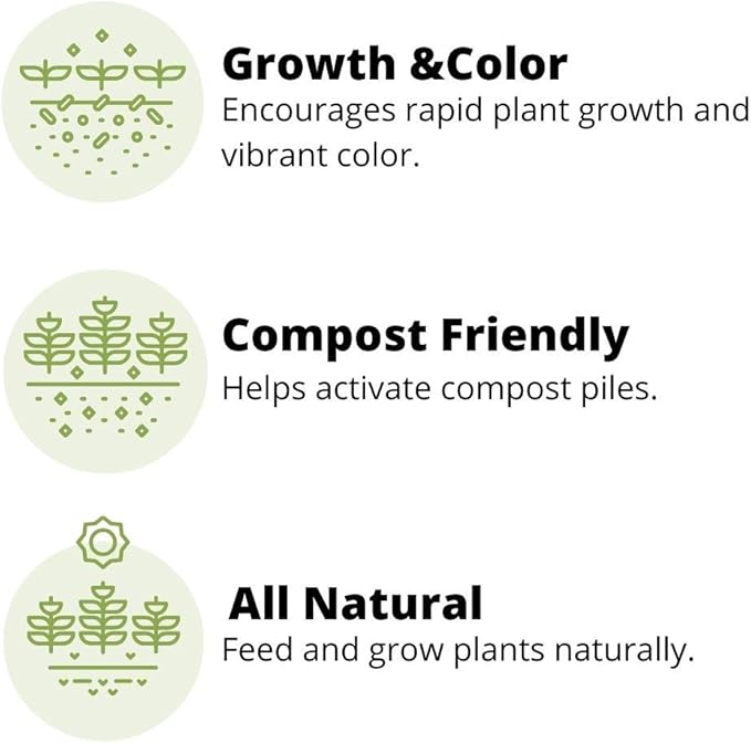 Earth Science – Natural Blood Meal Plant Food – Feed & Grow Plants Naturally – Activate Compost Piles – Vibrant Color –More Blooms and Bigger Harvests 4lb