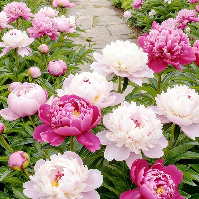 99+ Mixed Colorful Peony Flower Seeds for Planting- Peony Seeds Mixed-Attracts Bees&Butterflies Fragrant Butterfly Non-GMO Heirloom Seeds