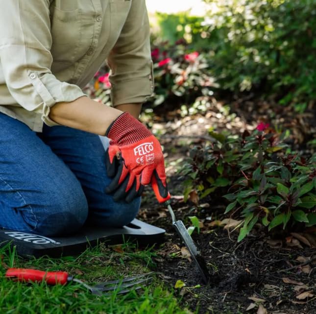 FELCO 441 Gardening Hand Tool - Swiss Hori-Hori Ash Wood Handles Forged Boron Hardened Steel Blade 280mm