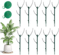 10 Pack Stackable Plant Support Stakes, Stackable Monstera Plant Support Stakes for Indoor Outdoor Plants, Stem Holder Structures Frame, Plant Sticks for Vine Training Stem Stabilization