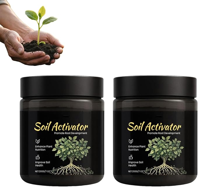 Soil Activator for Plants,Soil Pro Activator,Soilactivator for Fruit Trees-Enhance Growth for Vegetables & All Plants,Garden,Indoor & Outdoor (2pcs)