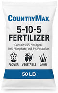 5-10-5 All-Purpose Fertilizer – 50 lb Bag | Balanced Nutrient Blend for Flowers, Vegetables, Lawns & Shrubs | Promotes Strong Roots, Vibrant Blooms & Healthy Growth | Easy Application Granules