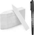 KINGLAKE 100 Pcs 4 Inch Plastic Plant Garden Labels Pot Marker Nursery Garden Stake Tags White