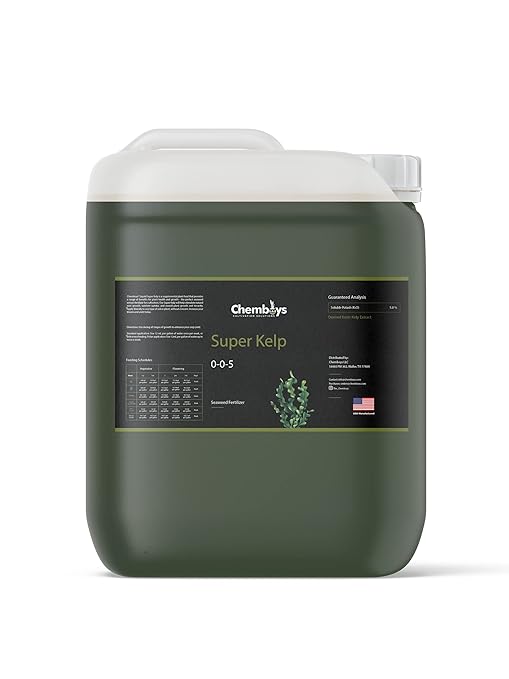 Chemboys Super Kelp Liquid Seaweed Fertilizer - Plant Food Supplement for Growth, Bloom & Yield Boost - Concentrate Garden Fertilizer - 1 Gallon