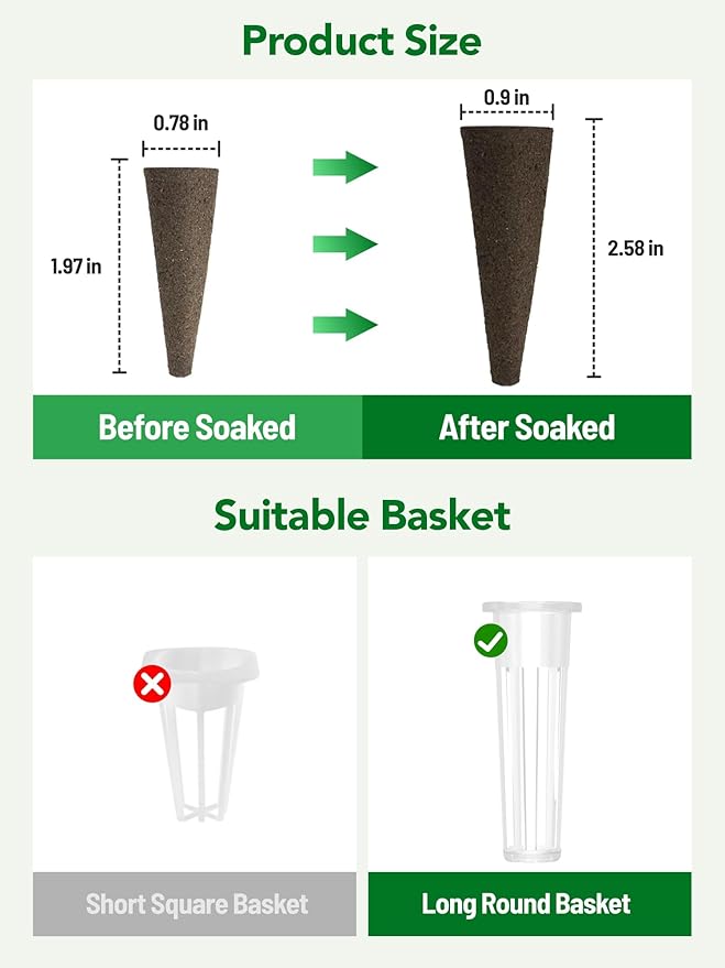 Growell 240 Pcs Hydroponic Pods Kit, 120 Pcs Grow Sponges with 120 Pcs Pod Labels Compatible with Aerogarden and Others Brand, Seed Pod Starter Kit for Hydroponics Growing System