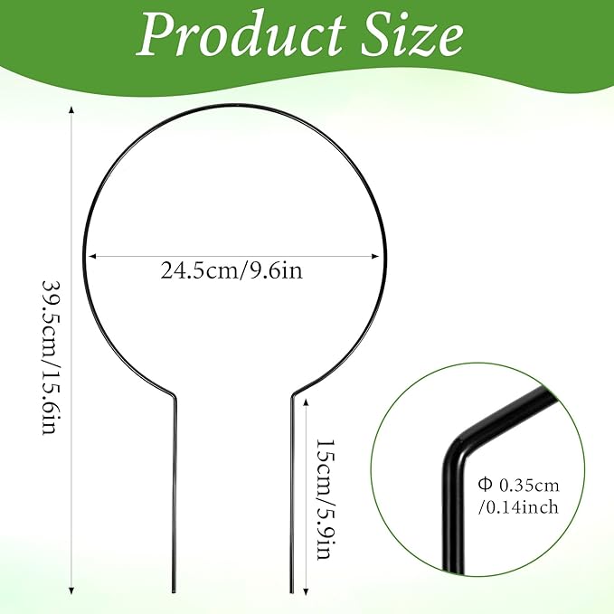 10 Pcs Small Trellis for Climbing Plants, Indoor Outdoor Plant Trellis, Circle Trelli Plant Supports for Potted Plants Vines Hoya Flower Topiary Frames