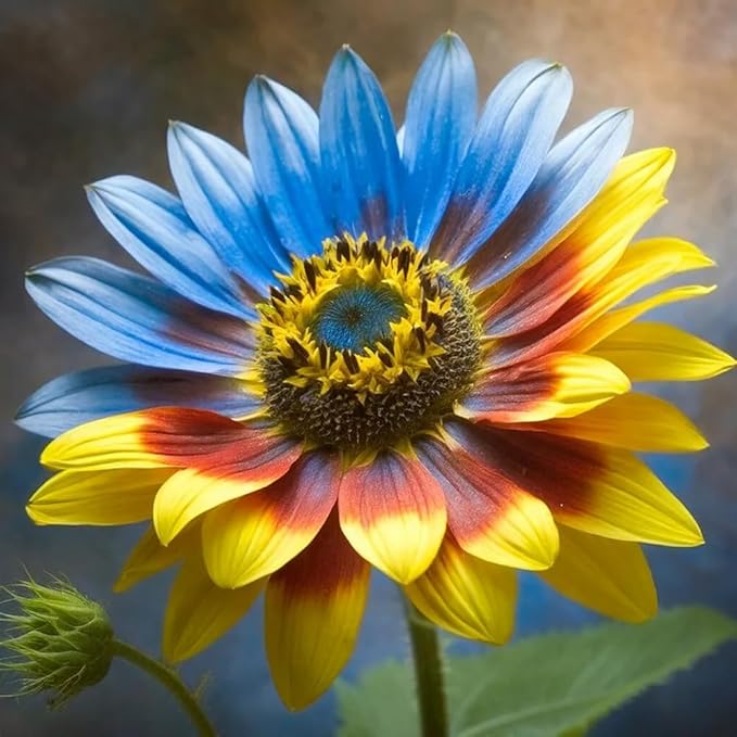 Mixrug Multi-Colored Sunflower Seeds for Planting,100+ Rare Sunflower Seeds to Plant Non-GMO Heirloom Seed for Vibrant Sun Flower Seed Garden Outdoors
