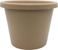 The HC Companies Classic Round Plastic Plant Pot w/Rolled Rim - Lightweight & UV Resistant Flower Pot for Herbs & More - Outdoor & Indoor Plant Pots w/Drainage (15.5 inch Sandstone, Pack of 1)