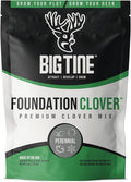 Big Tine Food Plot Mix, Deer Attractant, Foundation Clover, Premium Clover Mix, 4 lbs Bag, Perennial, Great for Food Plots, High Drought Tolerance