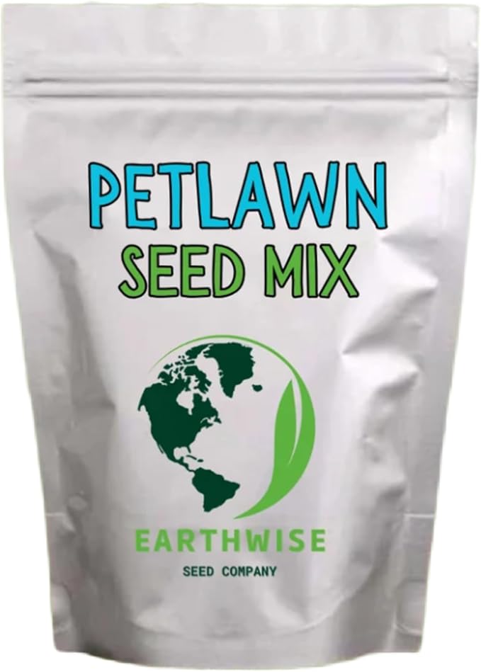 Earthwise PetLawn Seed Mix – 1/2 lb – Dog & Pet-Friendly Grass Seed – Fast-Growing, Durable Lawn – Covers 200 sq. ft. (Bare) / 500 sq. ft. (Overseed)