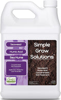 Sea Kelp for Lawn & Plants- OMRI Listed for Organic Use- Seaweed Soil Treatment for Turf Grass & Garden- Sea Hume- Simple Lawn Solutions (1 Gallon)