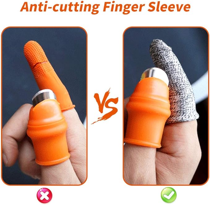 YBB 12 Pcs Gardening Silicone Thumb Knife Harvesting Tool, Separator Finger Plant Fruit Picking Knife Garden Tool (S)
