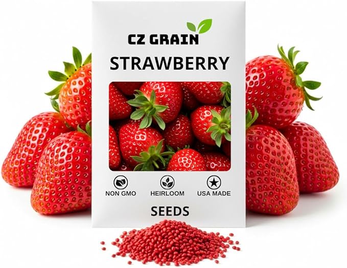 Berry Bliss Vegetable Garden Seeds – Heirloom Red Strawberry Variety – Vibrant, Flavorful, Easy-to-Grow Vegetables for Fresh Salads, Cooking & Home Garden Fun