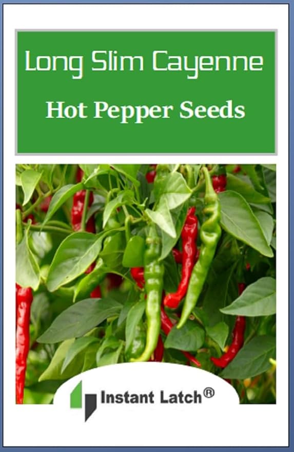 100 Long Slim Cayenne Hot Pepper Seeds for Planting Non GMO Heirloom Seeds Fresh Garden Seed