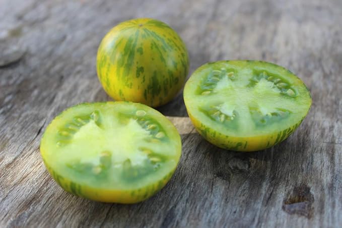 Seeds Vegetable Tomato Green Zebra Indeterminate - 50 Seeds