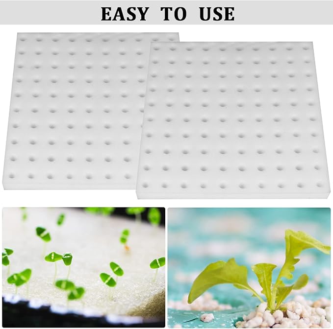 XIDAJIE 200 Pcs Hydroponic Sponges Planting Gardening Tool Soilless Cultivation Seedling Sponges Cultivation Sponge Greenhouse for Small Bud Growth & Grow Seedlings