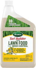 Scotts Turf Builder Liquid Lawn Food Plus Weed Control Refill, Weed and Feed, Controls Dandelions, Clover, and Other Listed Lawn Weeds, 32 fl. oz.