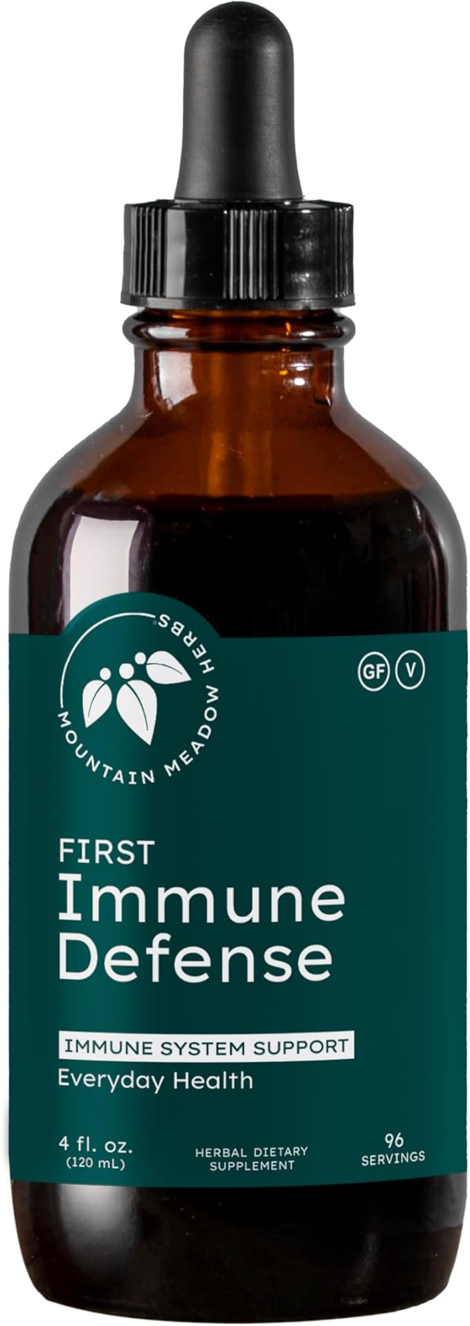 Mountain Meadow Herbs First Immune Defense | All Natural Immune Support in a Fast Acting Liquid Supplement - 4 oz.