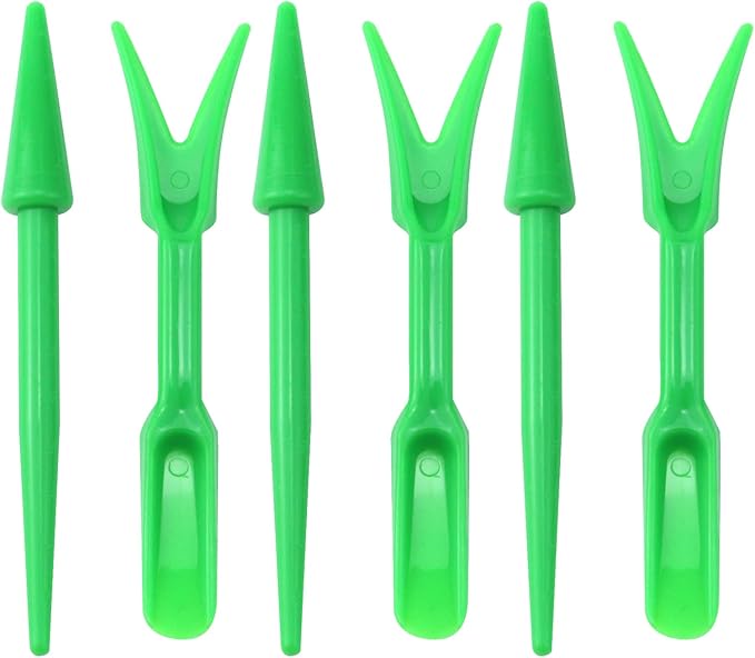 Antrader Mini Garden Hand Succulent Transplanting Tools for Indoor Gardening Plant Care, Set of 6, Green