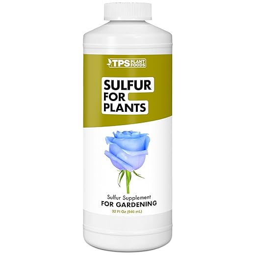 Sulfur Fertilizer – Liquid Sulfur Amendment for Greener Leaves, Better Nutrient Uptake & Stronger Plants, 32 oz