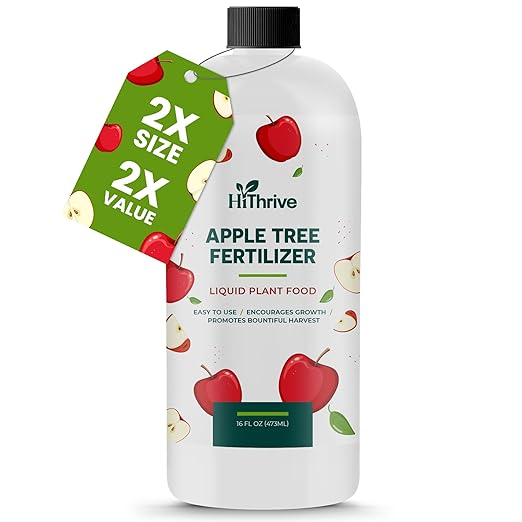 16oz Apple Tree Fertilizer - Makes 16 Gallons of Apple Tree Fertilizer, Nutrient-Rich Plant Food for Fruit Trees - Promotes Strong Branches, Healthy Foliage, and Juicy Apples