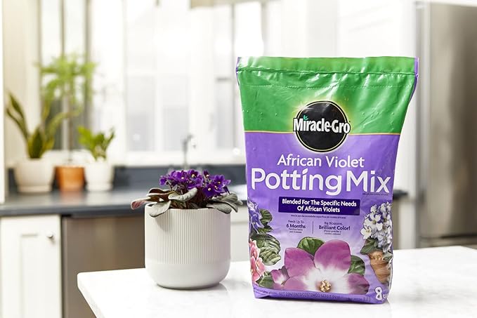 Miracle-Gro African Violet Potting Mix, 8qt, 2-Pack