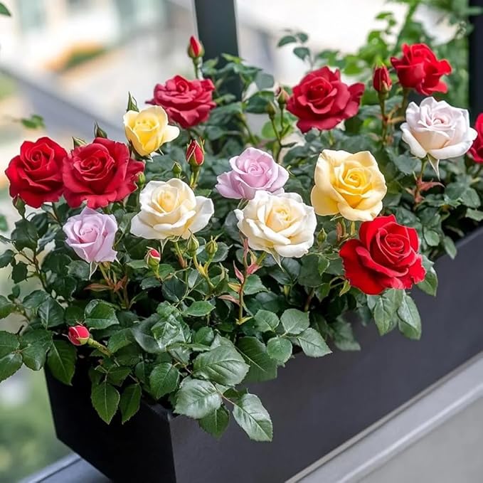100 Mixed Color Rose Seeds Bush Flowers Garden Planting
