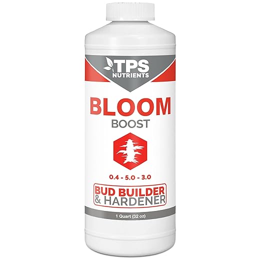 Bloom Bud Builder & Flower Hardener Plant Nutrient and Supplement, Triggers Fast Flowering by TPS Nutrients, 32 oz