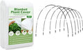 Plant Covers Protection Kit,10Ft x 30Ft 1.0 oz/yd² Reusable Floating Row Cover and 6 Sets of 8FT Fiberglass Garden Hoops for Raised Beds, Freeze Protection Plant Blankets for Cold Weather
