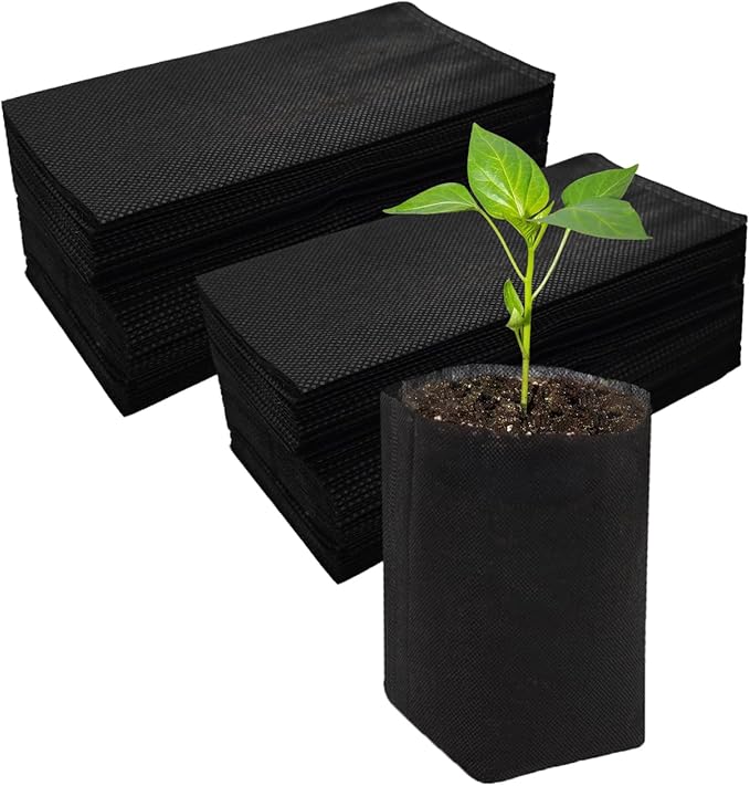 Belit 0.5 Gallon Nursery Growing Bags, 50 Pcs Non-Woven Plant Bag for Gardening, Potato, Flower, Tomato Plant Starts