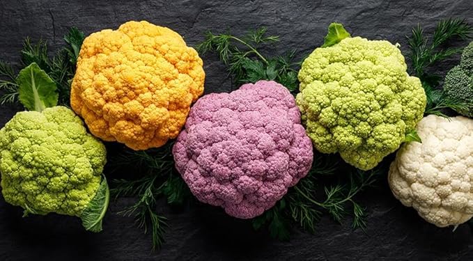 300+ Seeds Cauliflower Mix Cabbage - Vegetable Multicolor