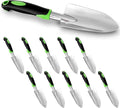 10 Pcs Garden Shovel Aluminum Alloy Heavy Duty Trowel Garden Tool Small Shovels for Digging Metal Hand Trowel Spade with Soft Handle for Lawn Yard Farm Home Shop Planting