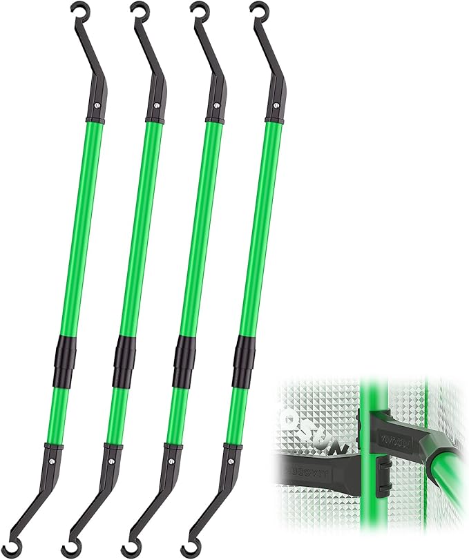 VIVOSUN Grow Tent High CFM Kit, Heavy-Duty Mounting Bars, High Airflow Support Pole Kit 24"-36" Adjustable, Suitable for 2’×2’, 2.3’×2.3’, 2.7’×2.7’, and 3’×3’ Tents, 4-Pack
