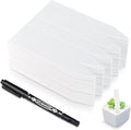 Homenote 200 Pcs 4 Inch Plastic Plant Labels Waterproof Plant Tags for Seedling,Vegetable Gardening Tags,Garden Markers Outdoor for Plants Name Sign with Permanet Marking Pen,White