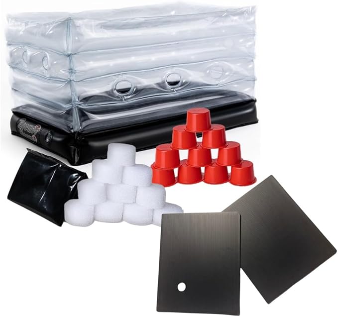 Boomer Shroomer Inflatable Monotub Kit, Mushroom Growing Kit Includes a Drain Port, Plugs & Filters, Removeable Liner [Patent No: US 11,871,706 B2]