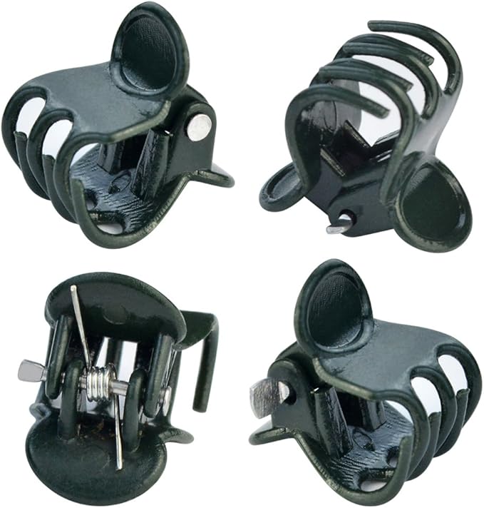 baotongle 100 pcs Plant Clips, Orchid Clips Plant Orchid Support Clips Flower and Vine Clips for Supporting Stems Vines Grow Upright Dark Green