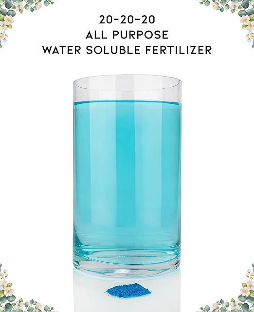 𝐁𝐄𝐒𝐓𝐒𝐄𝐋𝐋𝐄𝐑 20-20-20 Water-Soluble Fertilizer – Powder for Liquid Plant Food for Indoor & Outdoor Plants, Orchids, Vegetables, Lawns, Flowers – 20 20 20 Fertilizer - 4 Quarts
