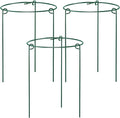 HiGift 3 Pack Peony Cages Support Stakes Ring for Garden, Round Plant Support for Outdoor (10" W x 17" H), Indoor Plant Cages Hoops Plant Rings for Tomatoes,Rose,Astilbes,Vine Indoor Potted Plants