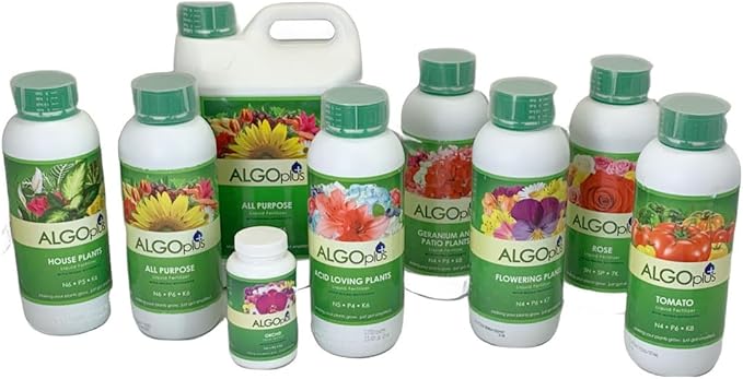 Algoflash Flowering Plants - Liquid Fertilizer & Plant Food 1-Liter Bottle