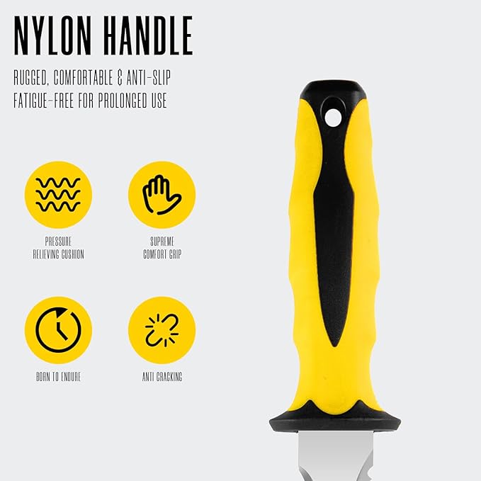 Insulating knife - sod knife, 7.87inch stainless steel blade, suitable for cutting insulating rock wool, Thermal insulation wool