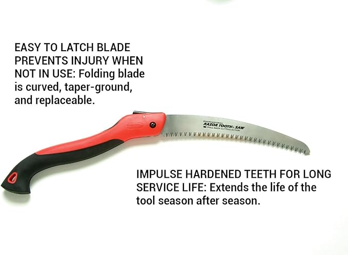 Corona 7 Inch RS 7245 Razor Tooth Folding Saw, 7-Inch Curved Blade, Steel