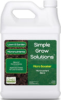 Organic Micronutrient Booster Lawn Fertilizer - Simple Grow Solutions- Garden & Lawn Fertilizer- Grower, Gardener- Liquid Food for Grass, Tomatoes, Flowers, Vegetables (1 Gallon)