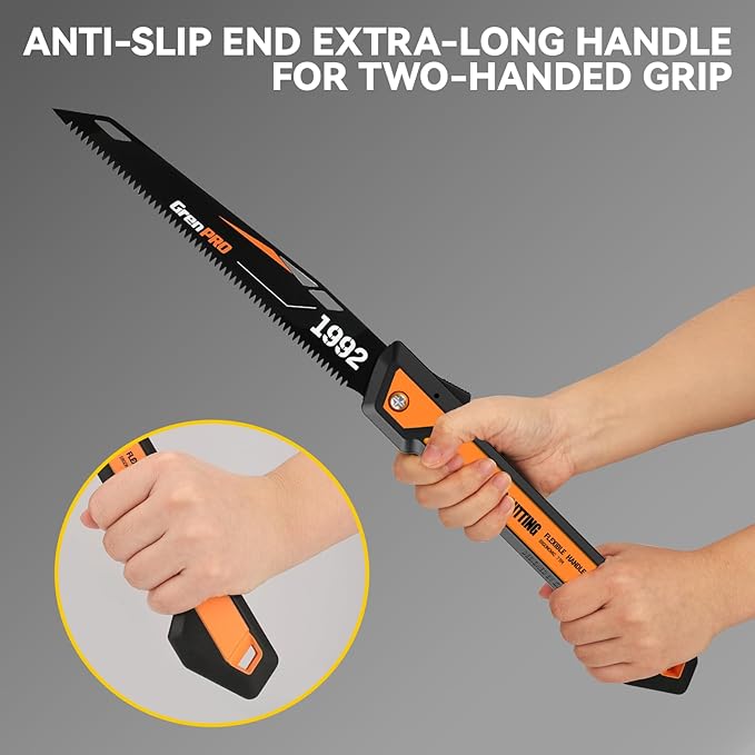 Folding Saw 10 Inch, SK5 Blade Pruning Hand Saws for Wood Cutting, Tree Trimming, Camping, Hiking, Landscaping, Heavy Duty Dry Wood Pruning Saws With Triple-Ground Teeth, Gifts for Men