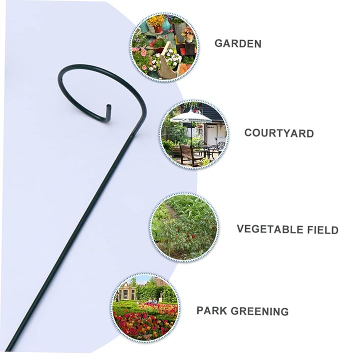 VOSAREA 10pcs Plant Support Structures Metal Botany Bracket Flower Stand for Indoor Outdoor Vegetable Trellis