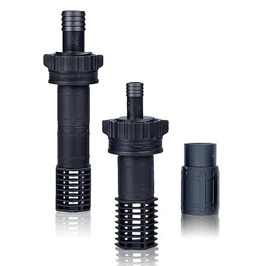 Toolazy Ebb and Flow Fitting Kit - 7-Piece Fill and Drain Bulkhead Fitting Set with 1/2" & 3/4" Outlets, Screen Fittings and Extensions for Hydroponic Flood and Drain, Aeroponic and Aquaponic Systems