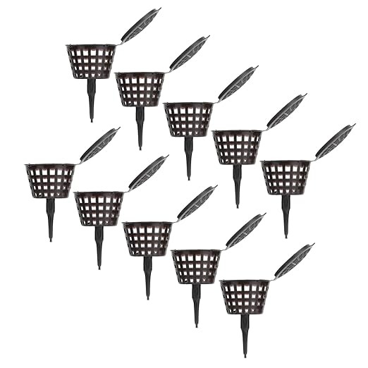 50Pcs Fertilizer Basket, Plastic Fertilizer Orchid Basket Garden Nutrition Cups Fertilization Container for Orchid Bonsai Flower Plant