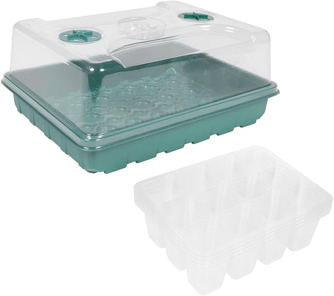 Plant Starter Trays Material Plant Germination Box Greenhouse Cover for Seed Starting Reusable Planting Nursery Tray for Indoor Outdoor